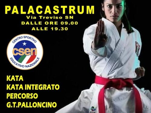 Gara Interregionale Csen di Karate al Palacastrum di Giulianova